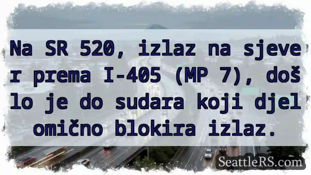 Sudar na SR 520 - izlaz blokiran!