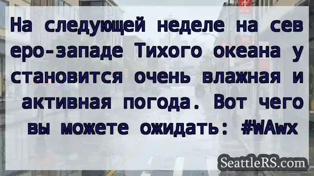 На следующей неделе на северо-западе Тихого
