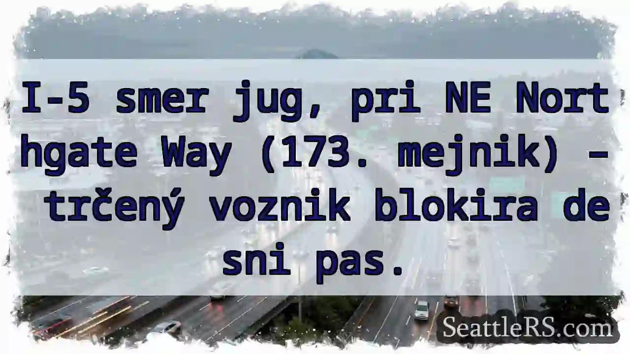 Trčenje! Desni pas blokiran.