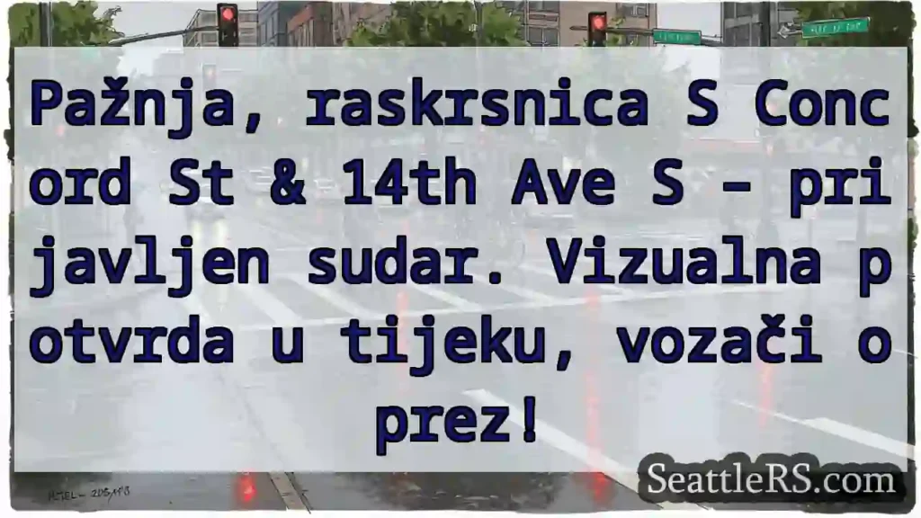 Sudarna raskrsnica! Oprez!