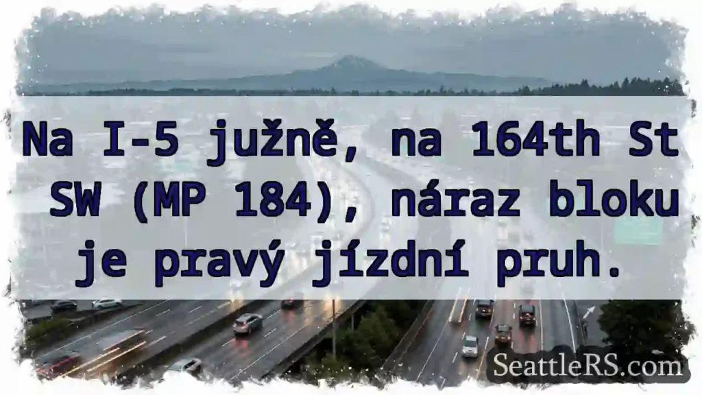 Náraz - pravý pruh blokován!