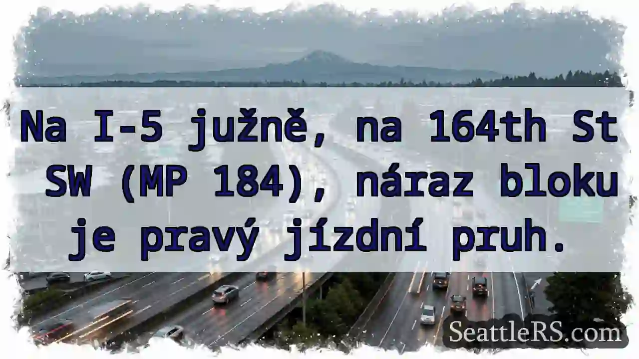 Náraz - pravý pruh blokován!