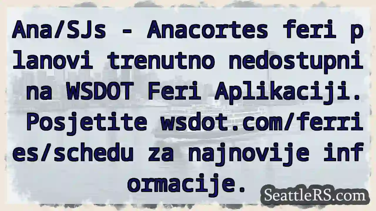 Feri planovi nedostupni! Provjerite