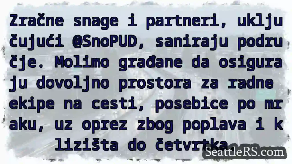 Popravci u tijeku! Pazite na radnike.