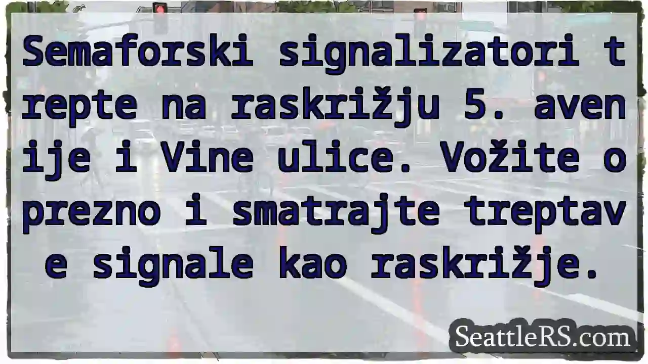 Treptaju semafori! Vozi oprezno.