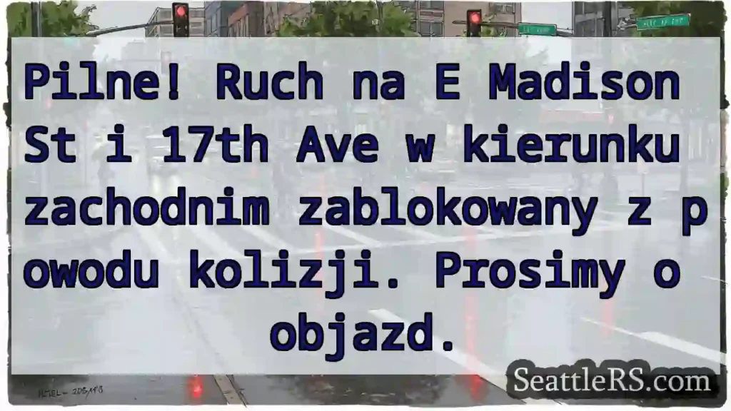 Zderzenie! E Madison zablokowane!