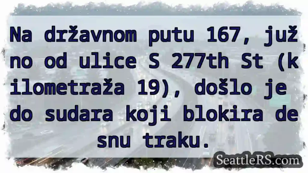 Zatvorena desna strana na DP 167!