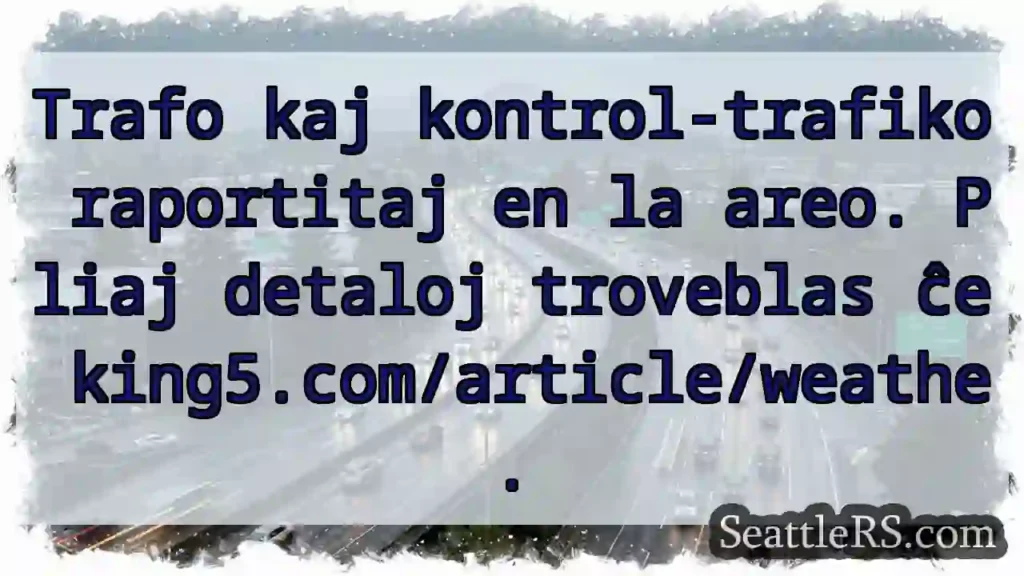 Trafo kaj kontrol-trafiko! Pliaj detaloj →