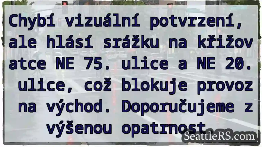 Srážka NE 75. a 20. – provoz omezen!