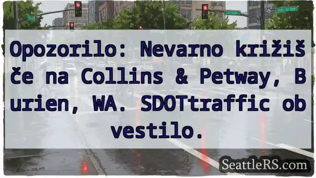 Opozorilo! Nevarno križišče.