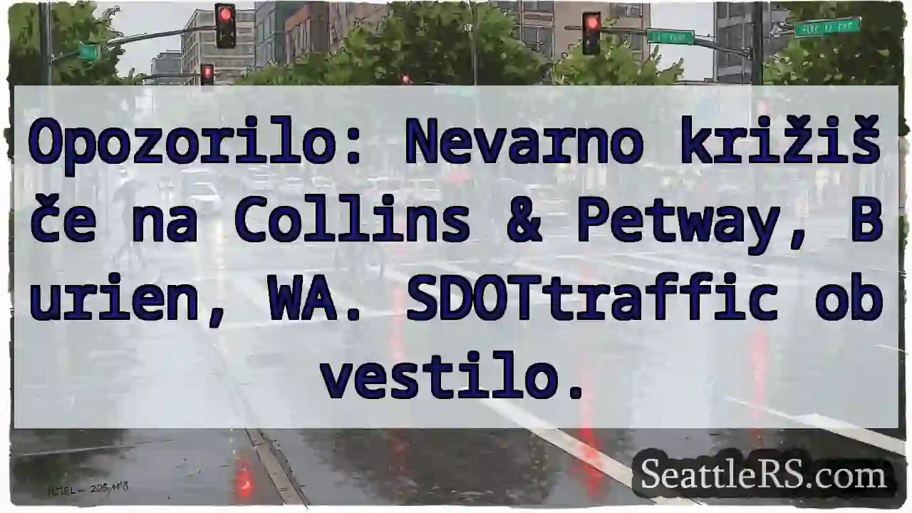 Opozorilo! Nevarno križišče.