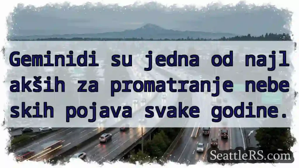 Geminidi: Lako za promatranje!