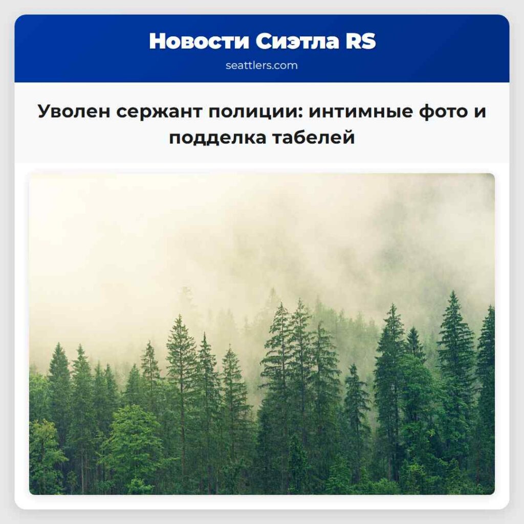 Уволен сержант полиции: интимные фото и подделка