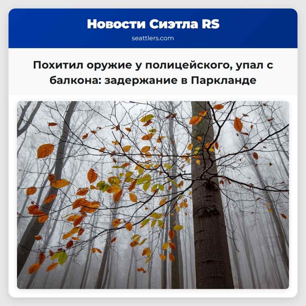 Похитил оружие у полицейского, упал с балкона: