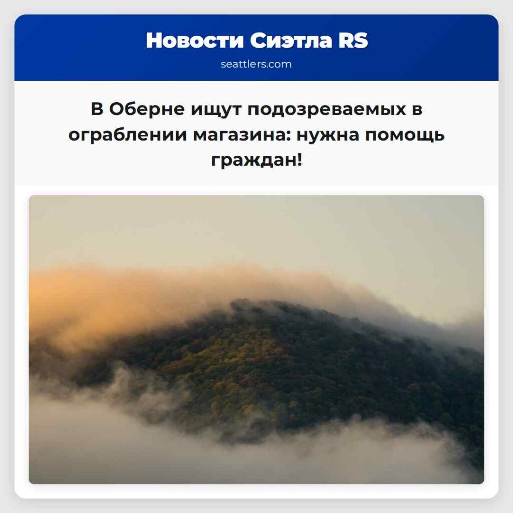 В Оберне ищут подозреваемых в ограблении