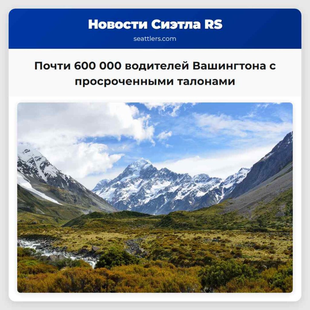 Почти 600 000 водителей Вашингтона с