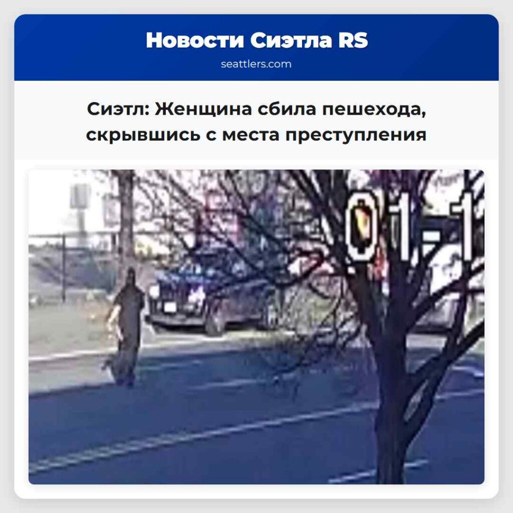 Сиэтл: Женщина сбила пешехода, скрывшись с места