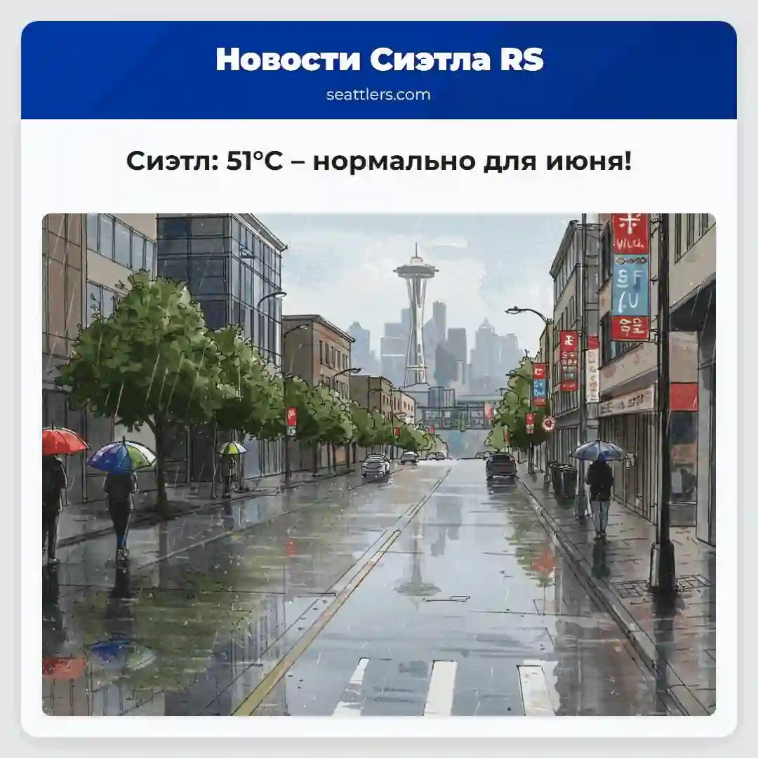 Сиэтл: 51°C – нормально для июня!