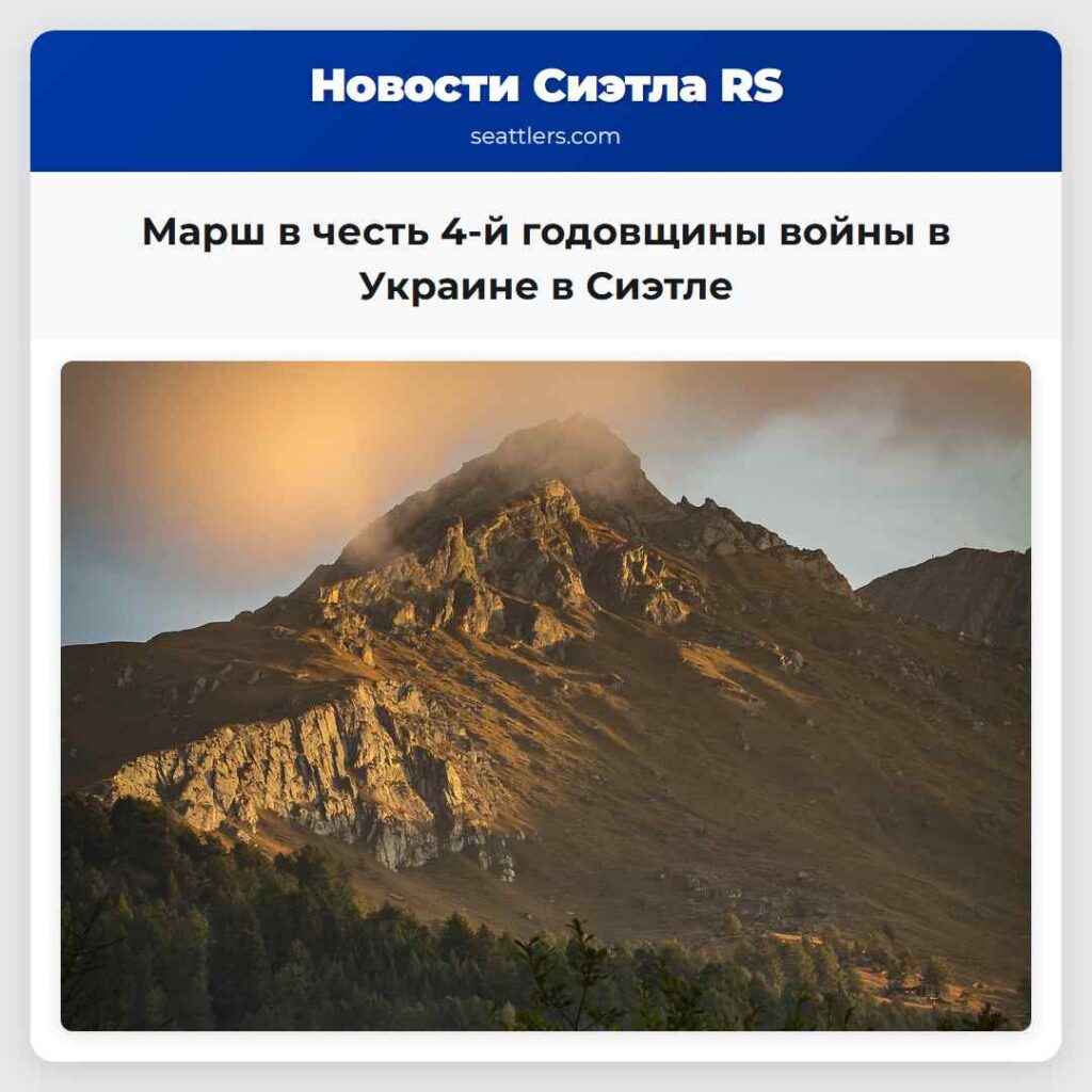 Марш в честь 4-й годовщины войны в Украине в