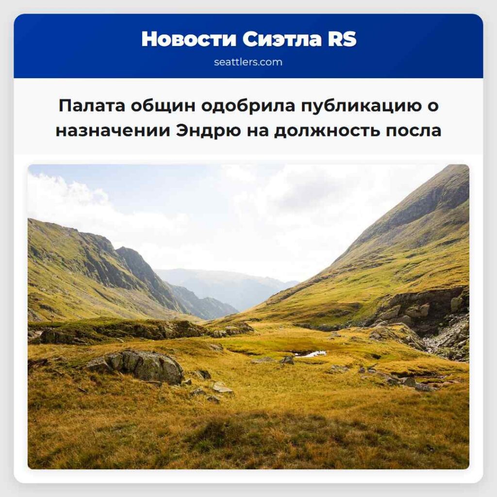 Палата общин одобрила публикацию о назначении