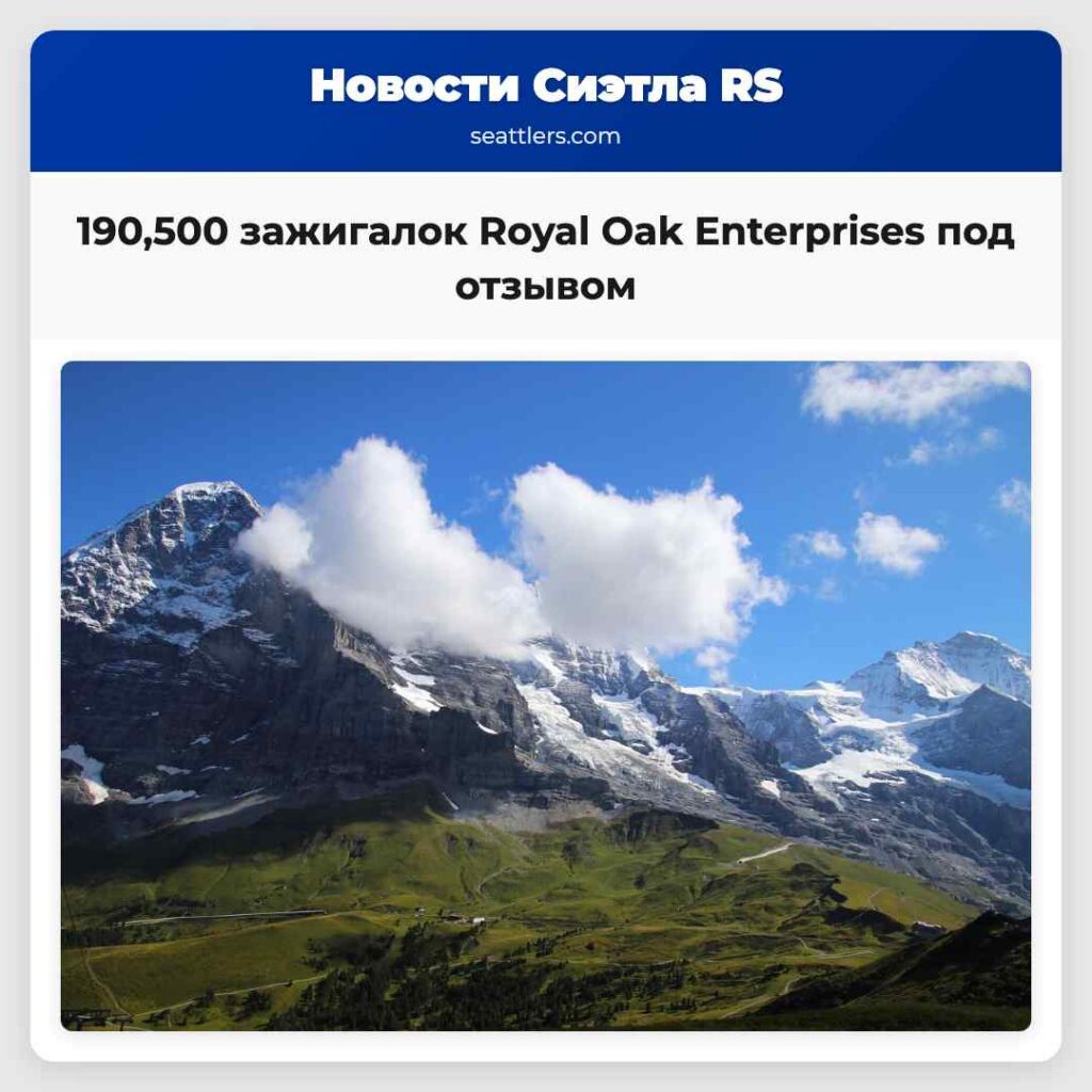 190,500 зажигалок Royal Oak Enterprises под