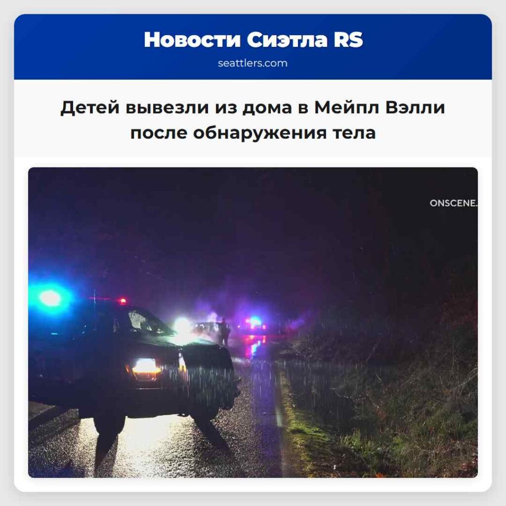 Детей вывезли из дома в Мейпл Вэлли после