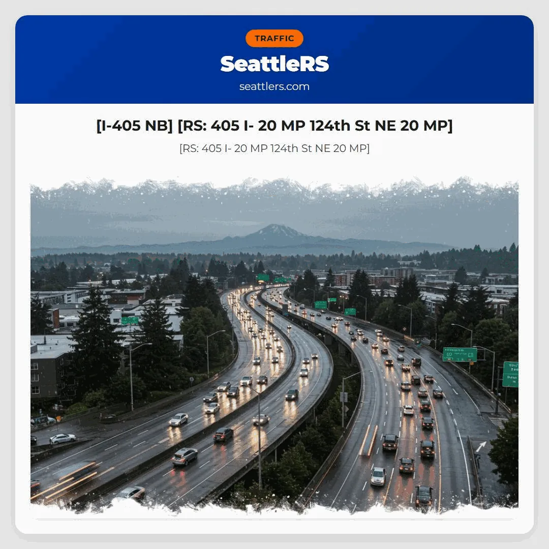 [I-405 NB] [RS: 405 I- 20 MP 124th St NE 20 MP]