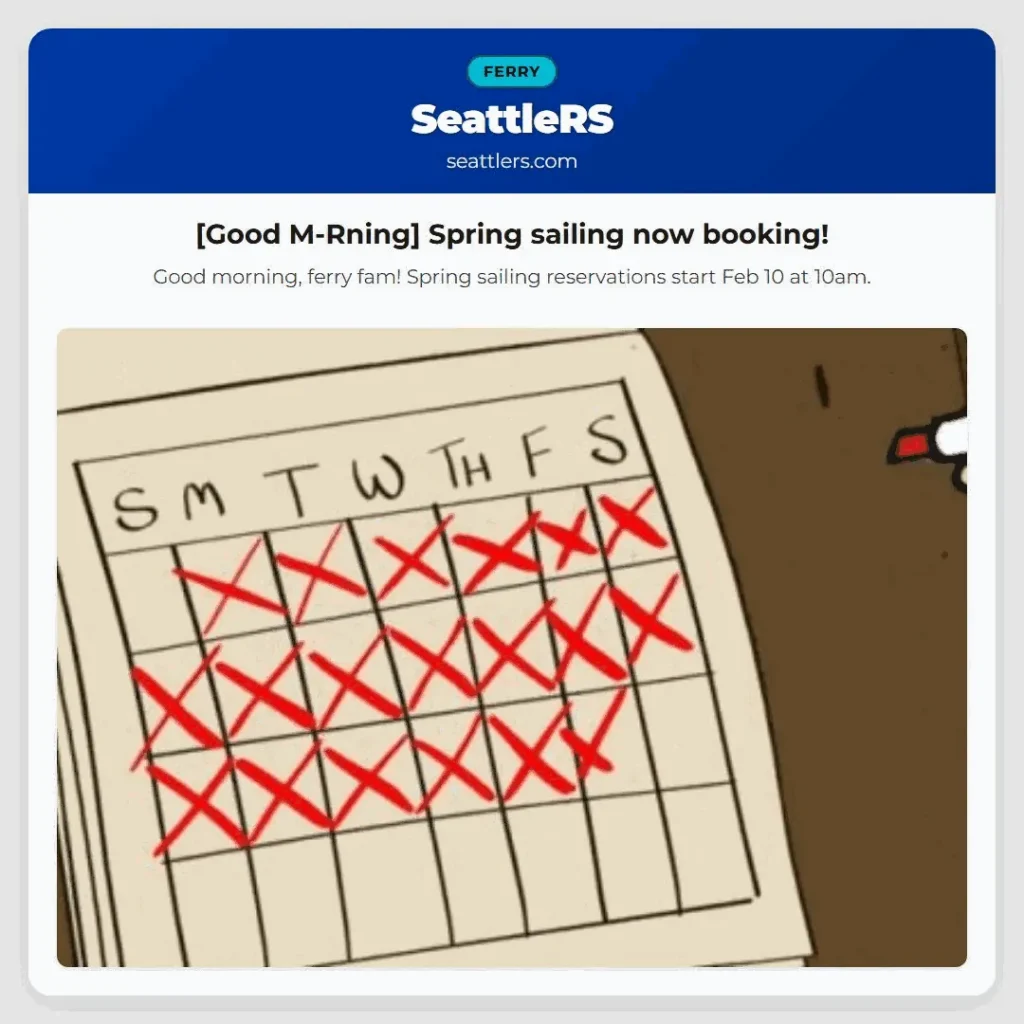 [Good M-Rning] Spring sailing now booking!