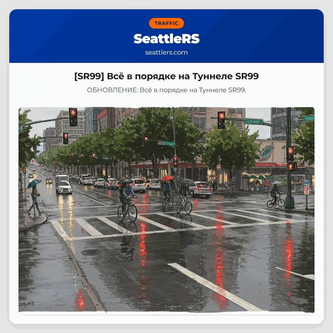 [SR99] Всё в порядке на Туннеле SR99