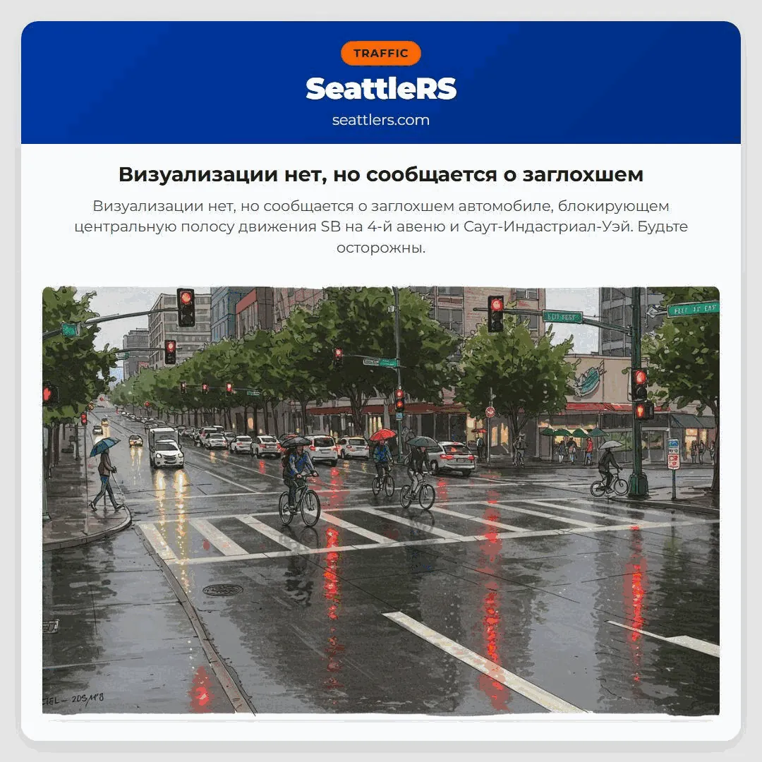 Визуализации нет, но сообщается о заглохшем