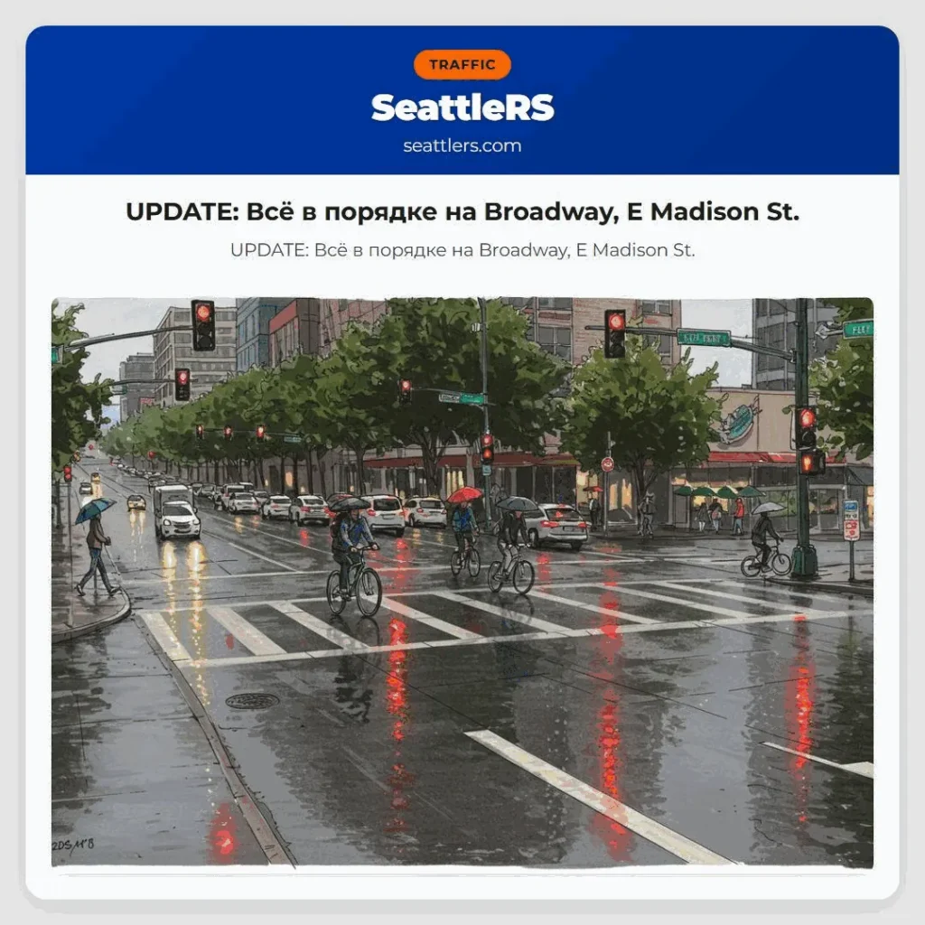 UPDATE: Всё в порядке на Broadway, E Madison St.