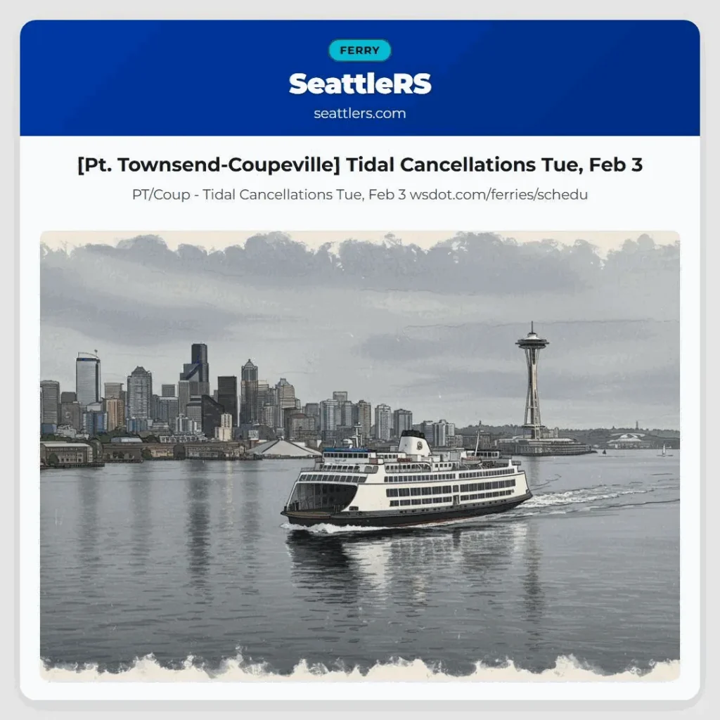 [Pt. Townsend-Coupeville] Tidal Cancellations Tue, Feb 3