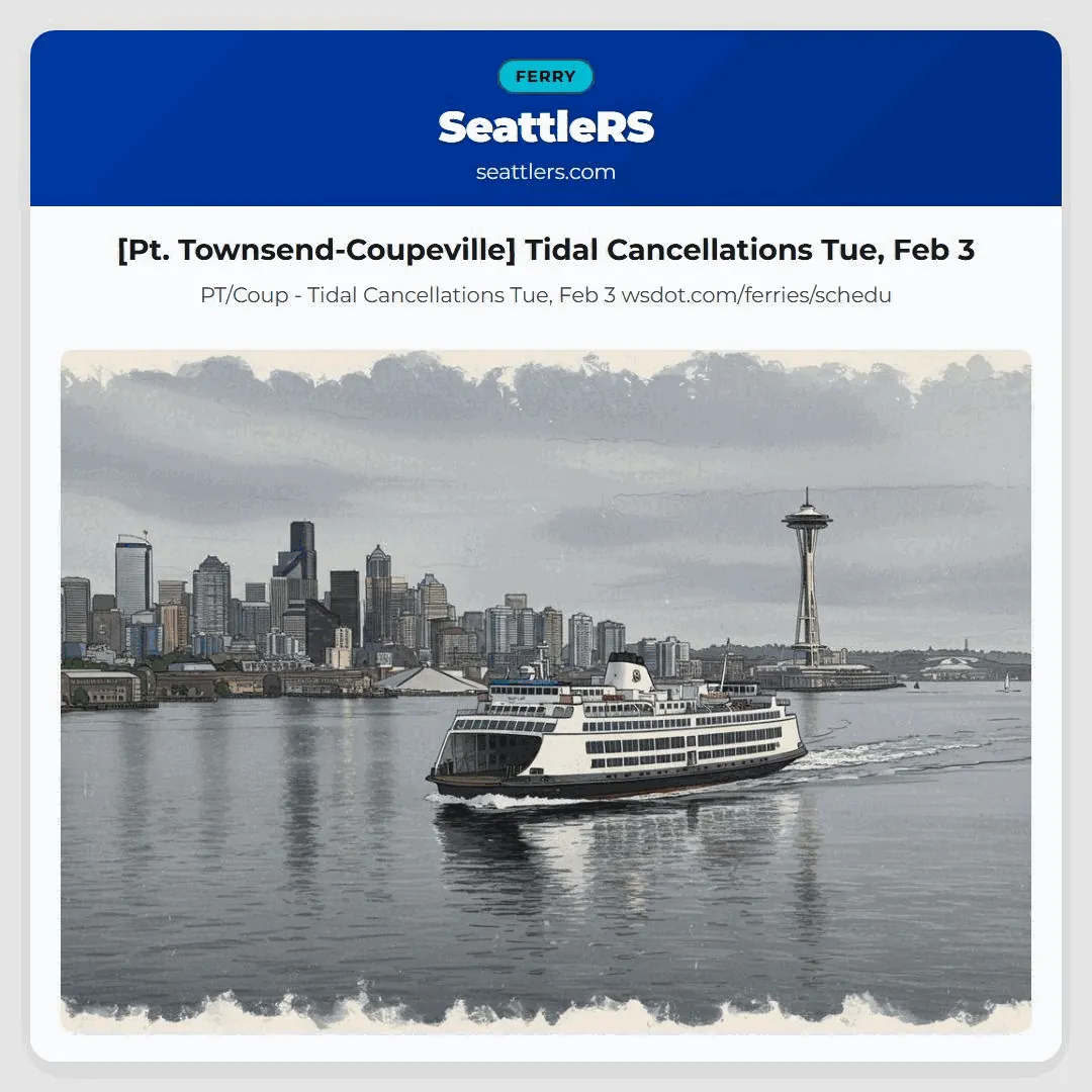 [Pt. Townsend-Coupeville] Tidal Cancellations Tue, Feb 3