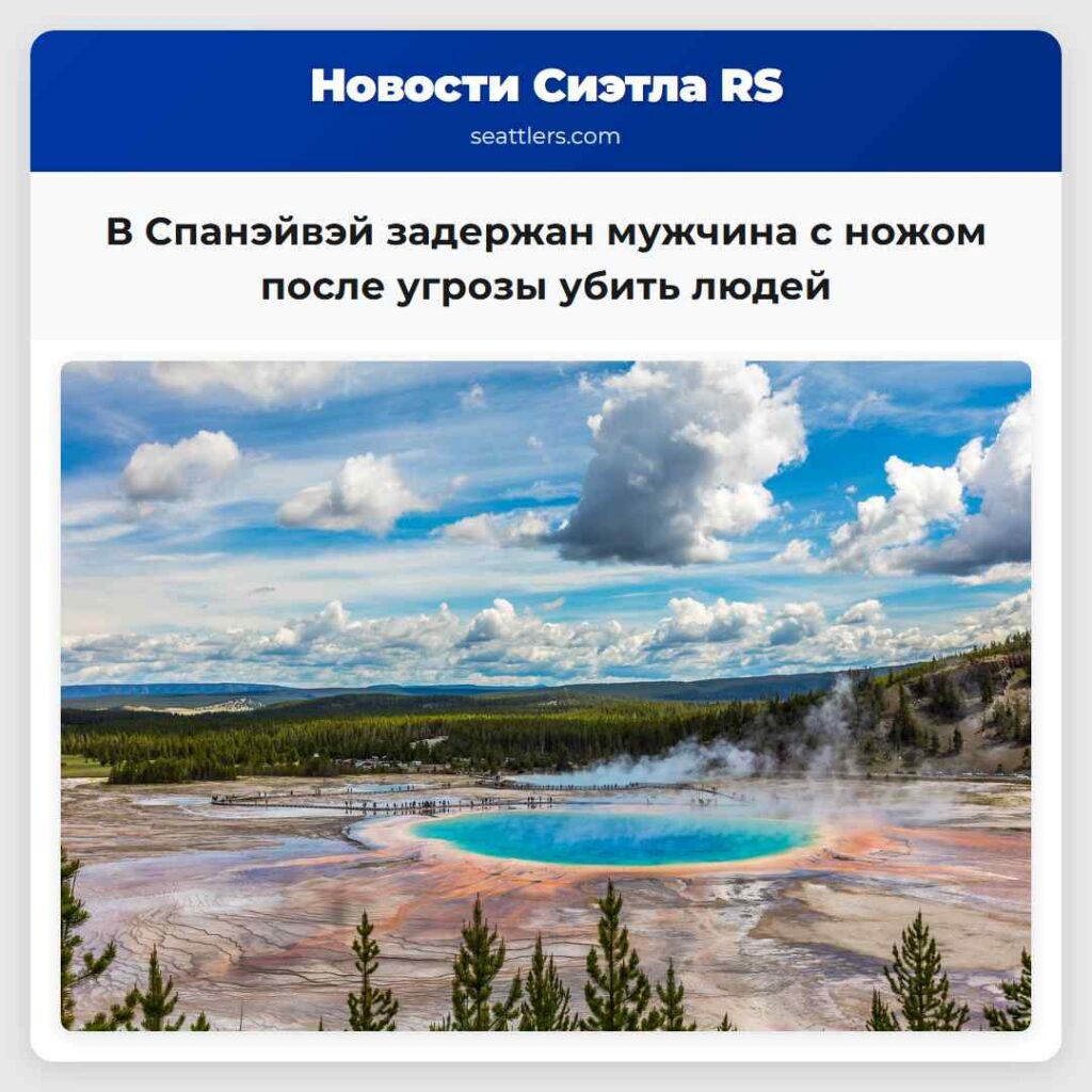 В Спанэйвэй задержан мужчина с ножом после угрозы