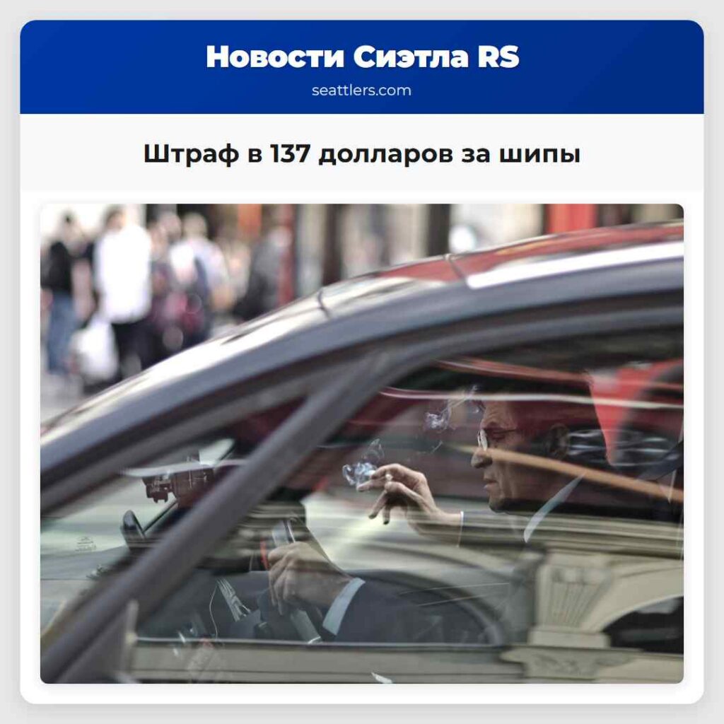 Штраф в 137 долларов за шипы