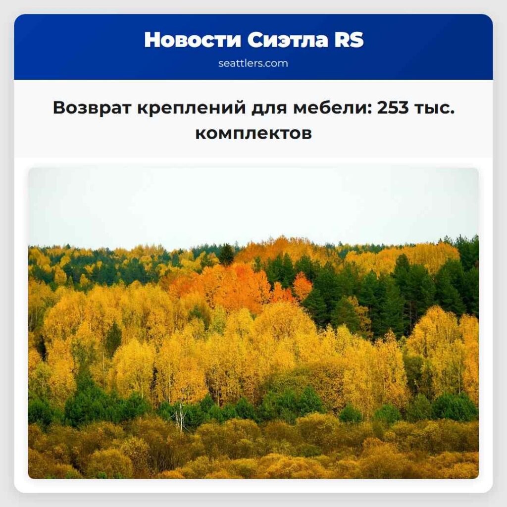 Возврат креплений для мебели: 253 тыс. комплектов