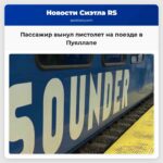 Пассажир вынул пистолет на поезде в центре Пуяллапа вызвав эвакуацию
