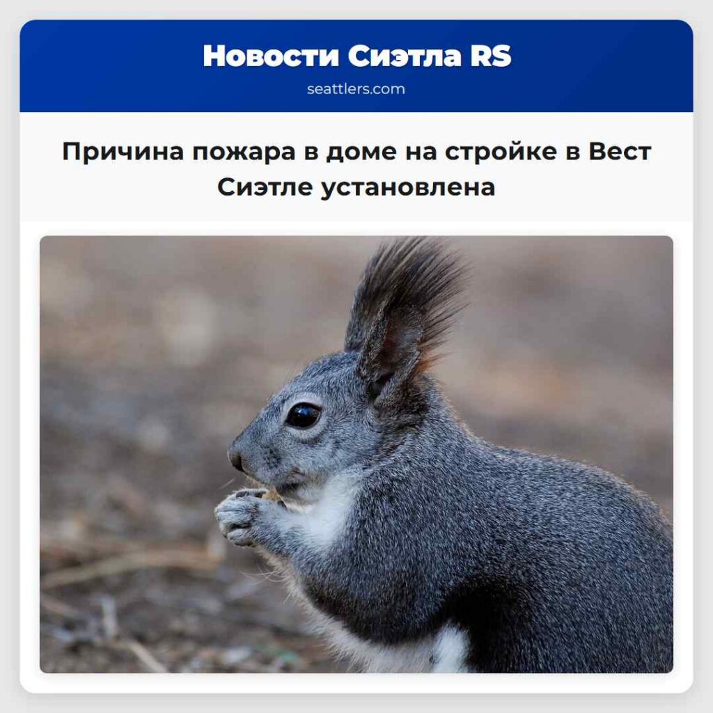 Причина пожара в доме на стройке в Вест Сиэтле