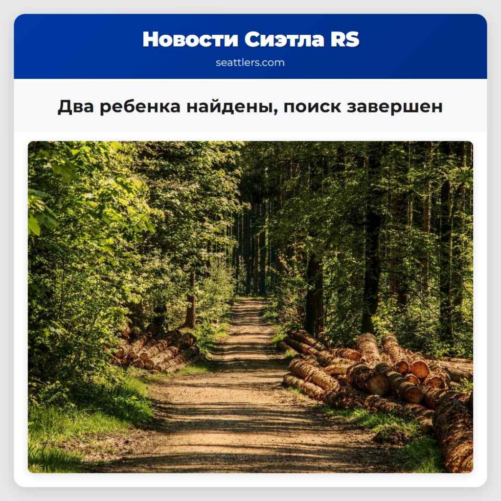 Два ребенка найдены, поиск завершен