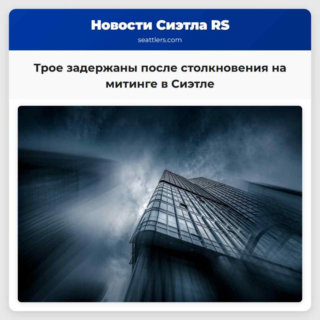 Трое задержаны после столкновения на митинге в