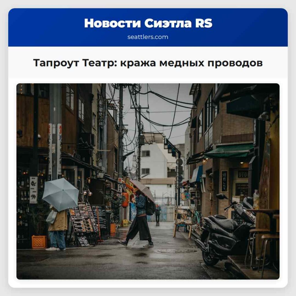 Тапроут Театр: кража медных проводов