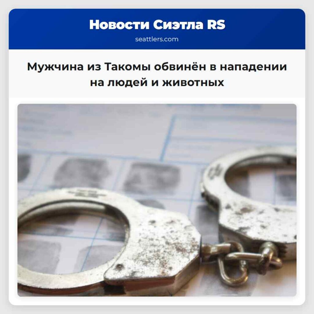 Мужчина из Такомы обвинён в нападении на людей и