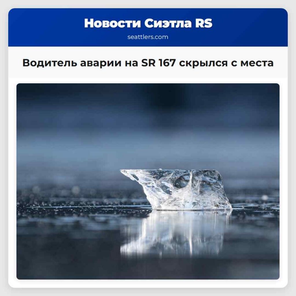 Водитель аварии на SR 167 скрылся с места