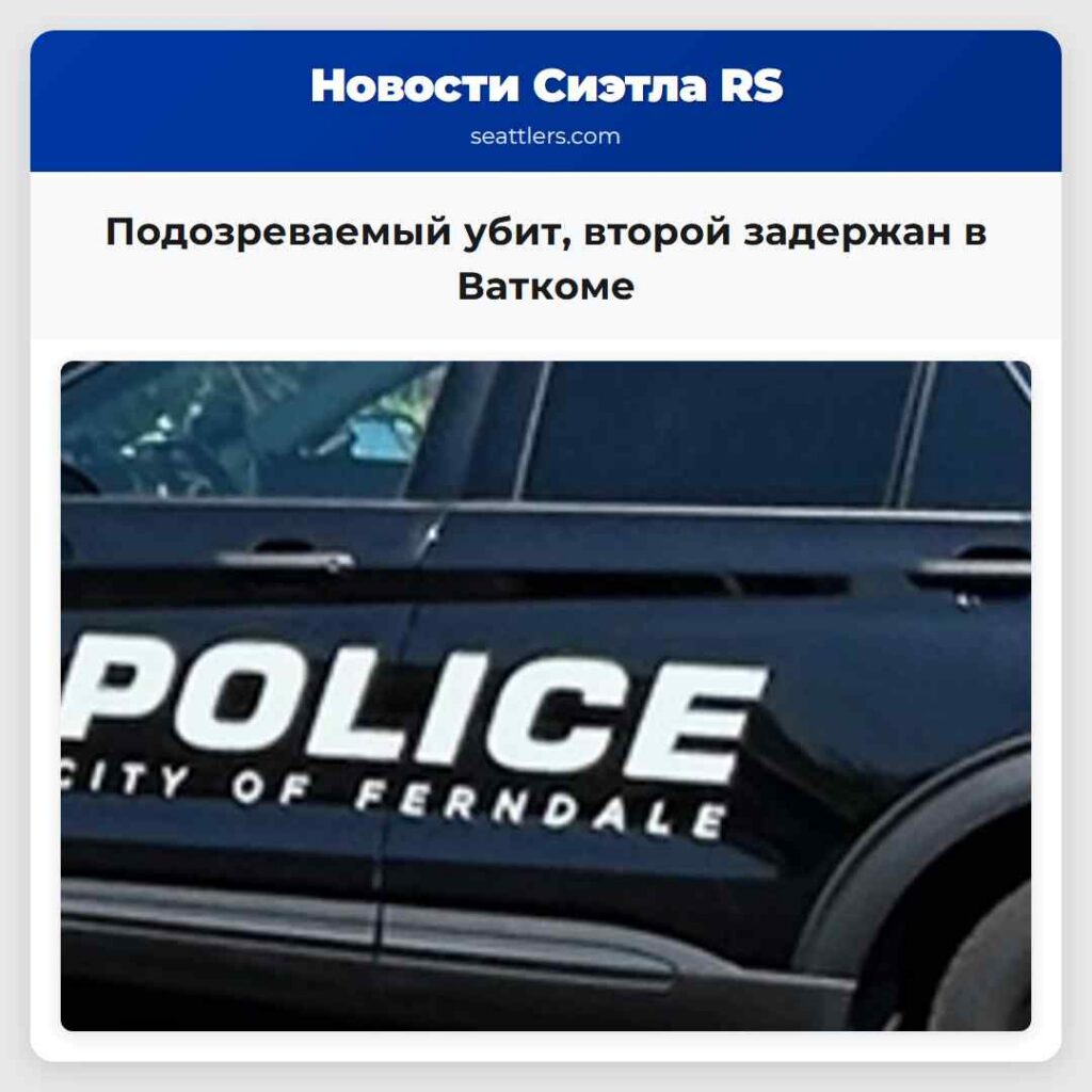Подозреваемый убит, второй задержан в Ваткоме