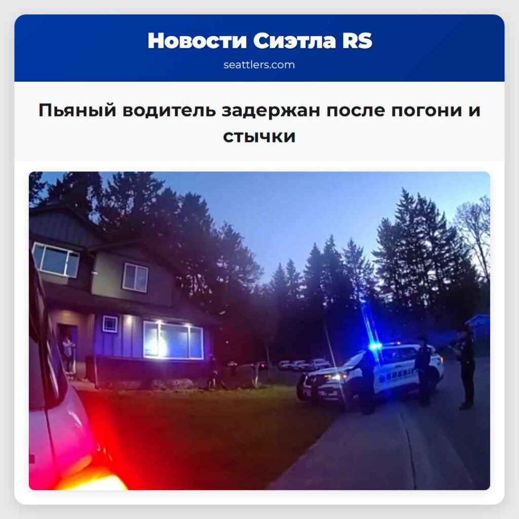 Пьяный водитель задержан после погони и стычки