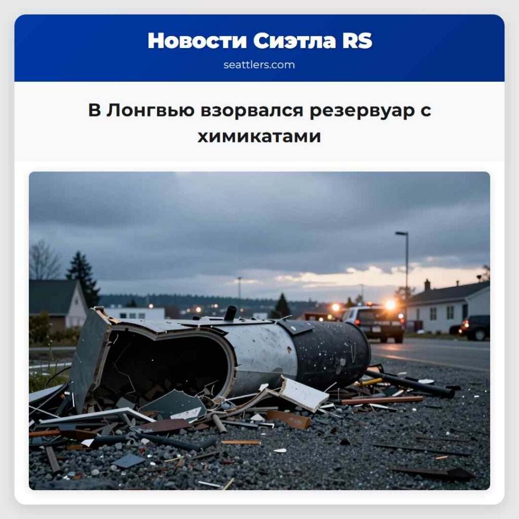 В Лонгвью взорвался резервуар с химикатами