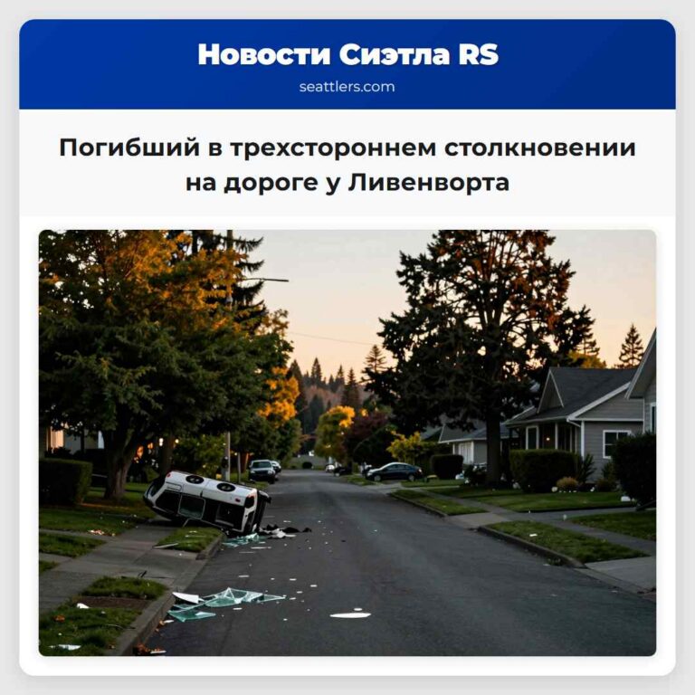 Погибший в трехстороннем столкновении на дороге у Ливенворта