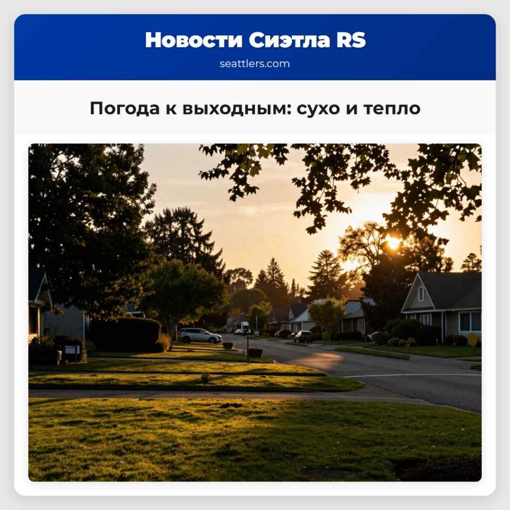 Погода к выходным: сухо и тепло