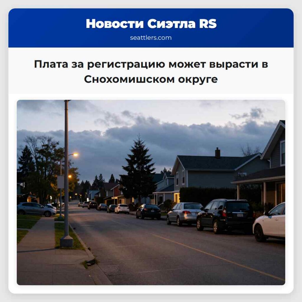 Плата за регистрацию может вырасти в Снохомишском