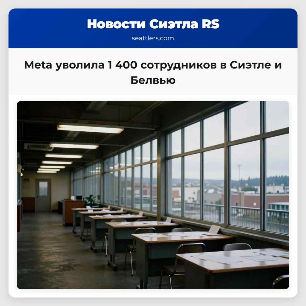 Meta уволила 1 400 сотрудников в Сиэтле и Белвью